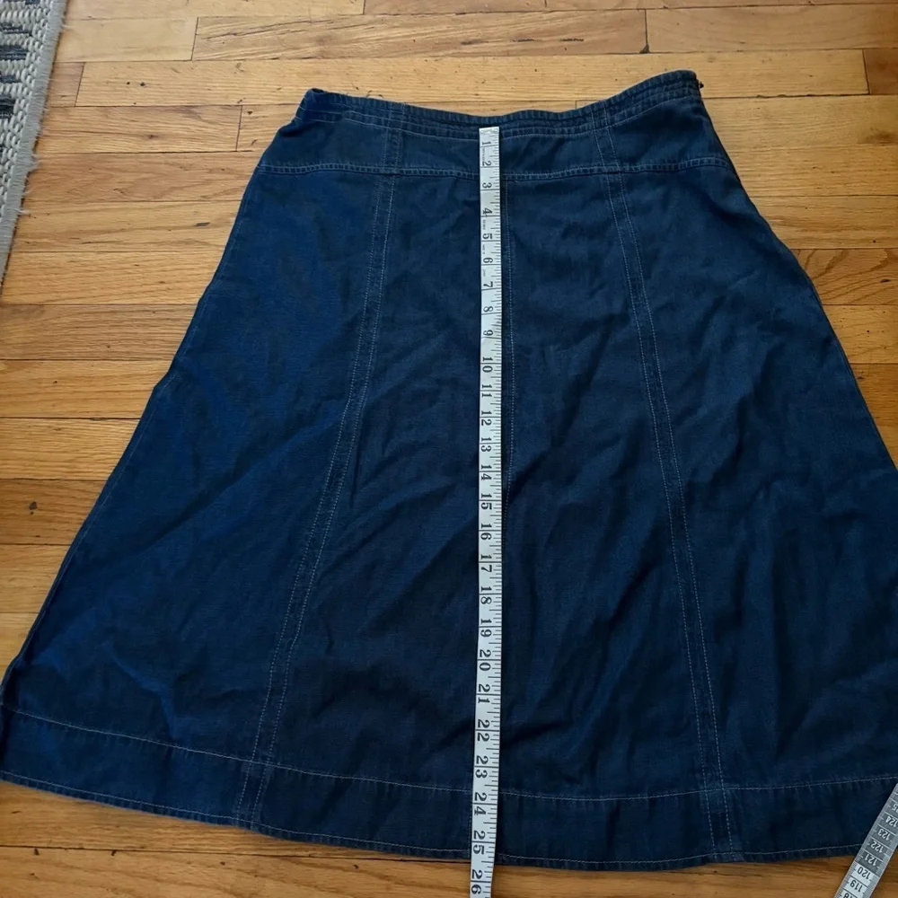 Orvis Dark Demin A-Line Skirt Size 8